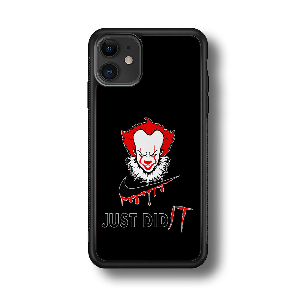 Nike Just Did IT Pennywise iPhone 11 Case-Mobile Phone Case-Rubber Black (2D Case)-Altracase
