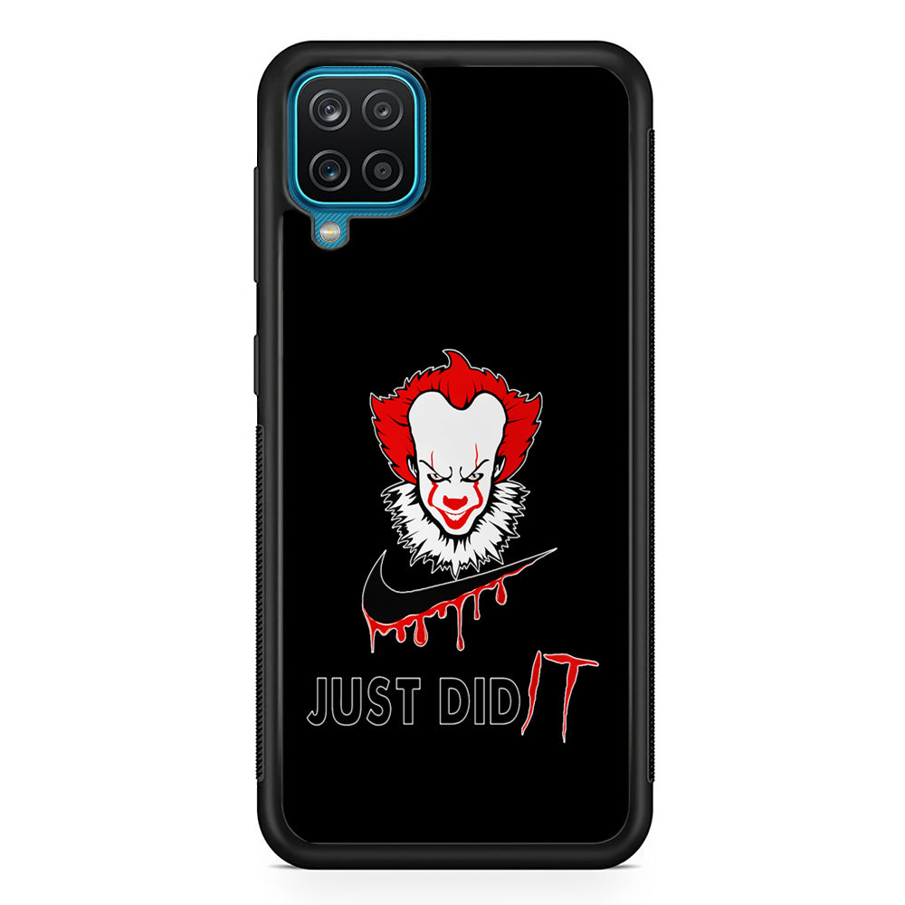 Nike Just Did IT Pennywise Samsung Galaxy A12 Case-Mobile Phone Case-Rubber Black (2D Case)-Altracase