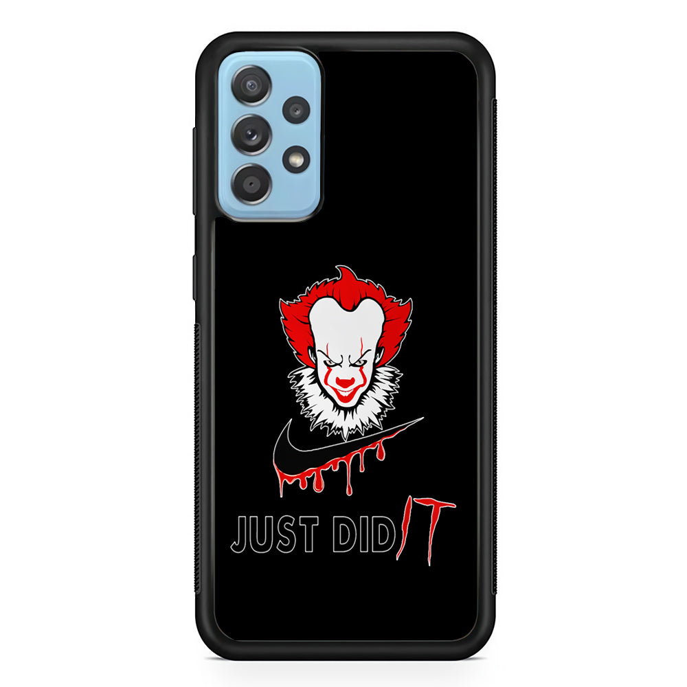 Nike Just Did IT Pennywise Samsung Galaxy A72 Case-Mobile Phone Case-Rubber Black (2D Case)-Altracase