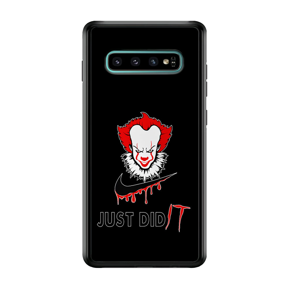 Nike Just Did IT Pennywise Samsung Galaxy S10 Case-Mobile Phone Case-Rubber Black (2D Case)-Altracase