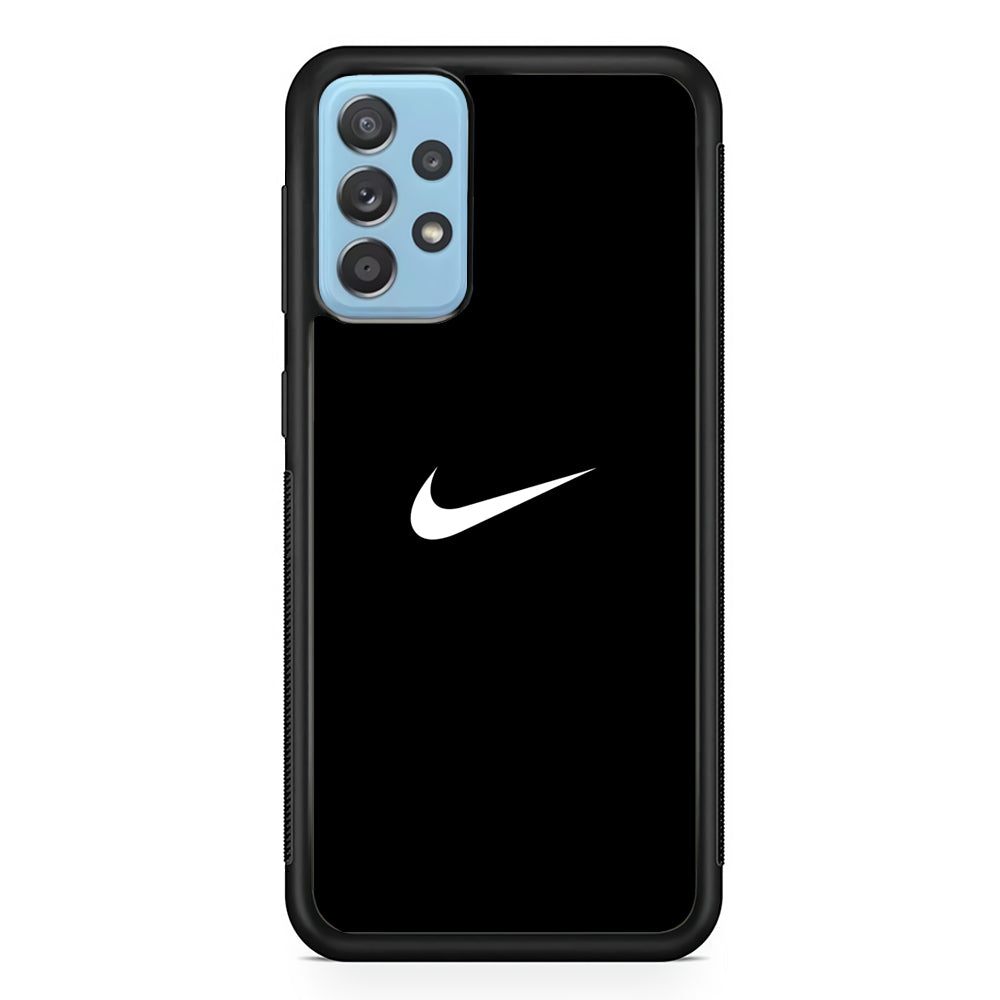 Nike Logo Black Simple Samsung Galaxy A52 Case-Mobile Phone Case-Rubber Black (2D Case)-Altracase