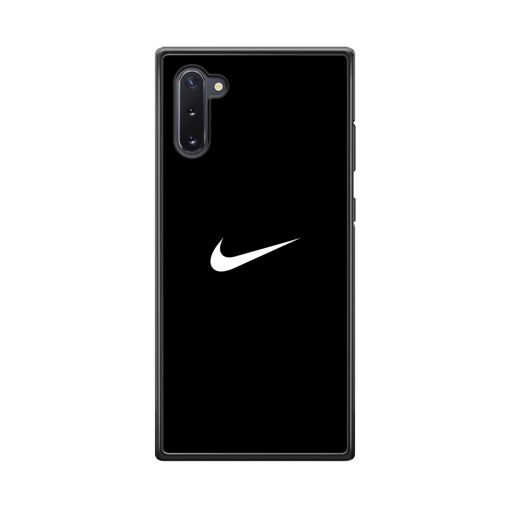 Nike Logo Black Simple Samsung Galaxy Note 10 Case-Mobile Phone Case-Rubber Black (2D Case)-Altracase