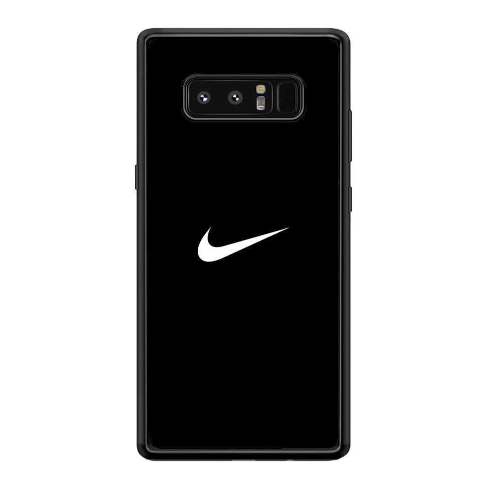 Nike Logo Black Simple Samsung Galaxy Note 8 Case-Mobile Phone Case-Rubber Black (2D Case)-Altracase
