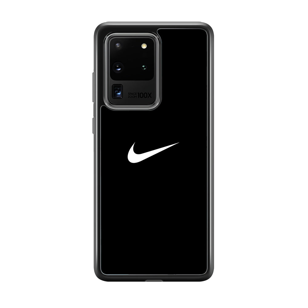 Nike Logo Black Simple Samsung Galaxy S20 Ultra Case-Mobile Phone Case-Rubber Black (2D Case)-Altracase