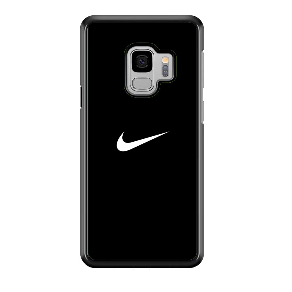 Nike Logo Black Simple Samsung Galaxy S9 Case-Mobile Phone Case-Rubber Black (2D Case)-Altracase