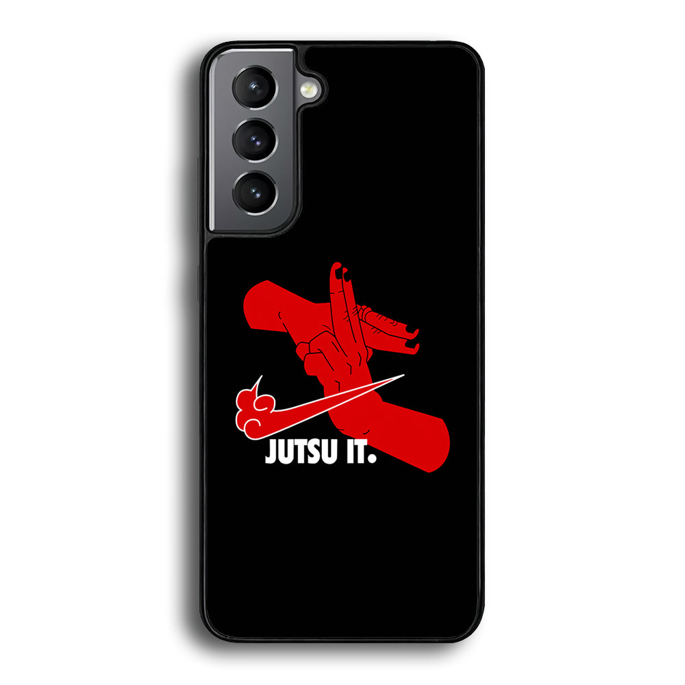 Nike Logo Jutsu It Samsung Galaxy S22 Plus Case-Mobile Phone Case-Rubber Black (2D Case)-Altracase