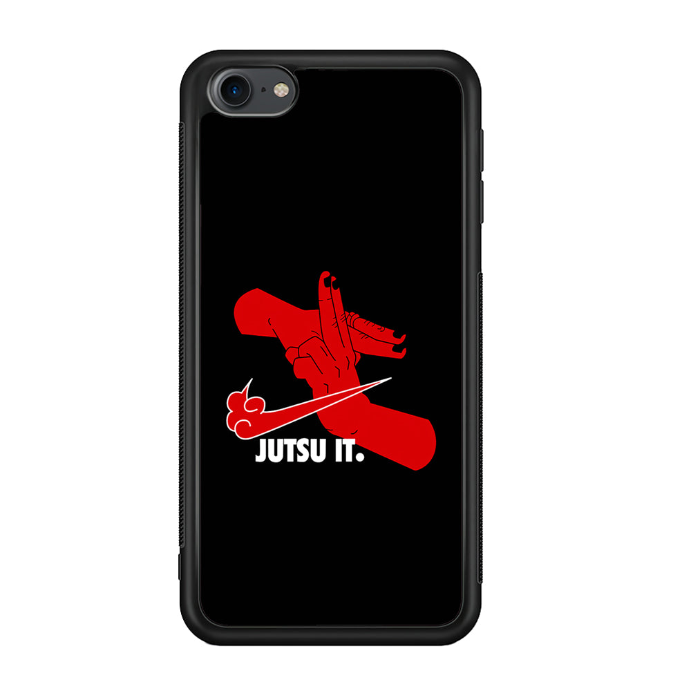 Nike Logo Jutsu It iPod Touch 6 Case-Mobile Phone Case-Rubber Black (2D Case)-Altracase