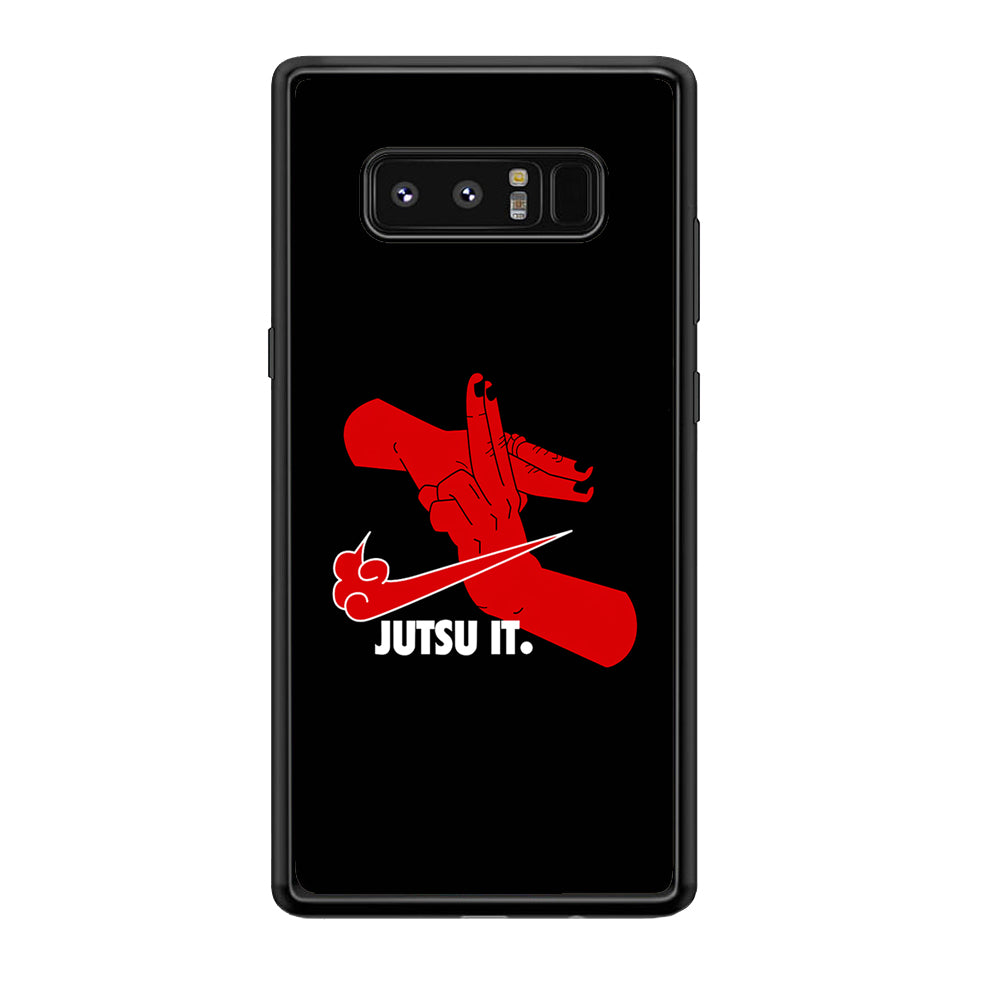 Nike Logo Jutsu It Samsung Galaxy Note 8 Case-Mobile Phone Case-Rubber Black (2D Case)-Altracase