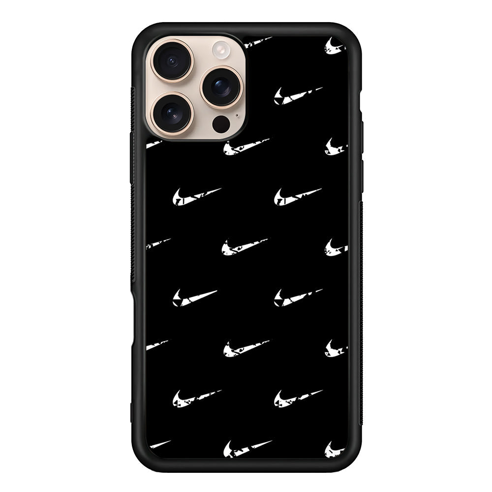Nike Logo Pattern iPhone 16 Pro Max Case - Altracase