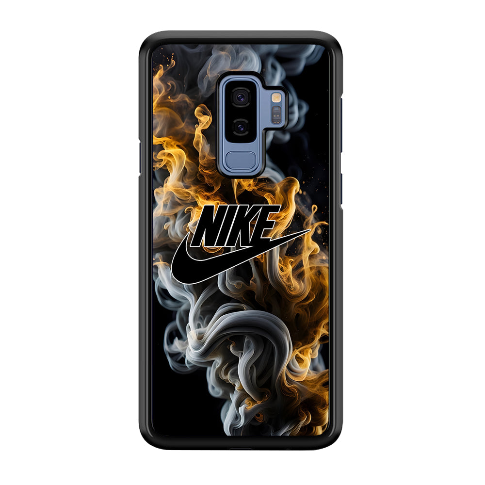 Nike Logo Smoke Mixed with Fire Samsung Galaxy S9 Plus Case-Mobile Phone Case-Rubber Black (2D Case)-Altracase