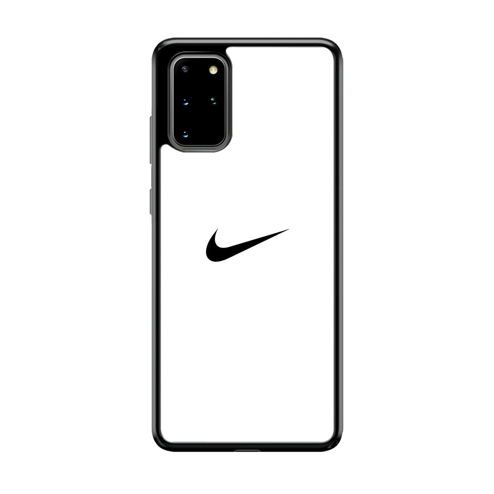 Nike Logo White Simple Samsung Galaxy S20 Plus Case-Mobile Phone Case-Rubber Black (2D Case)-Altracase