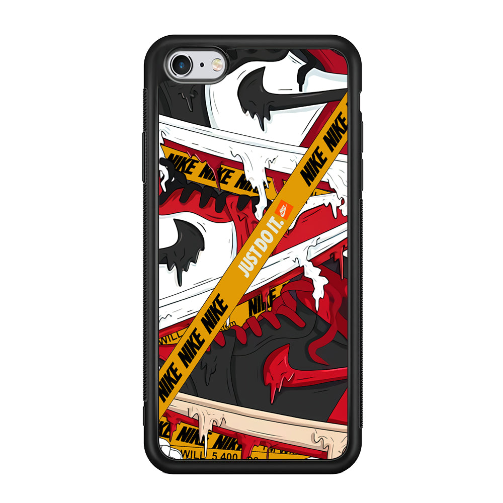 Nike Melt and Drip iPhone 6 | 6s Case-Mobile Phone Case-Rubber Black (2D Case)-Altracase