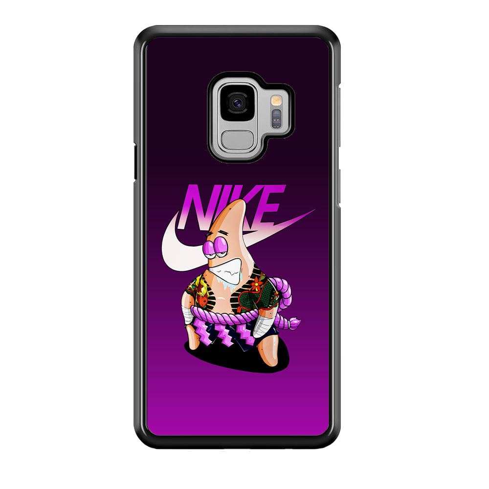 Nike Patrick Star Gangster Samsung Galaxy S9 Case-Mobile Phone Case-Rubber Black (2D Case)-Altracase