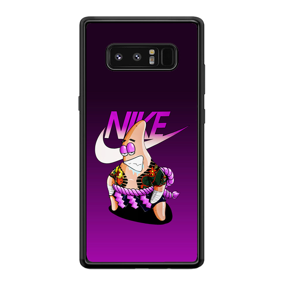 Nike Patrick Star Gangster Samsung Galaxy Note 8 Case-Mobile Phone Case-Rubber Black (2D Case)-Altracase