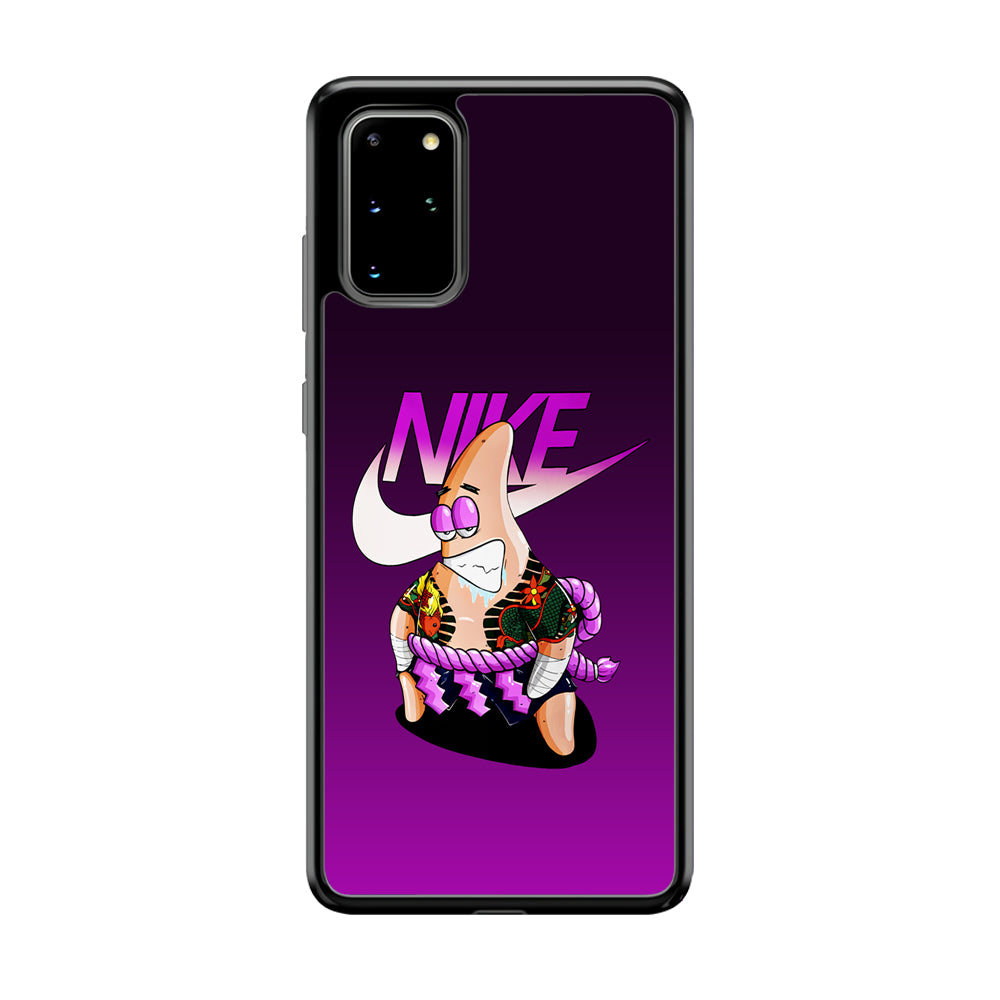 Nike Patrick Star Gangster Samsung Galaxy S20 Plus Case-Mobile Phone Case-Rubber Black (2D Case)-Altracase