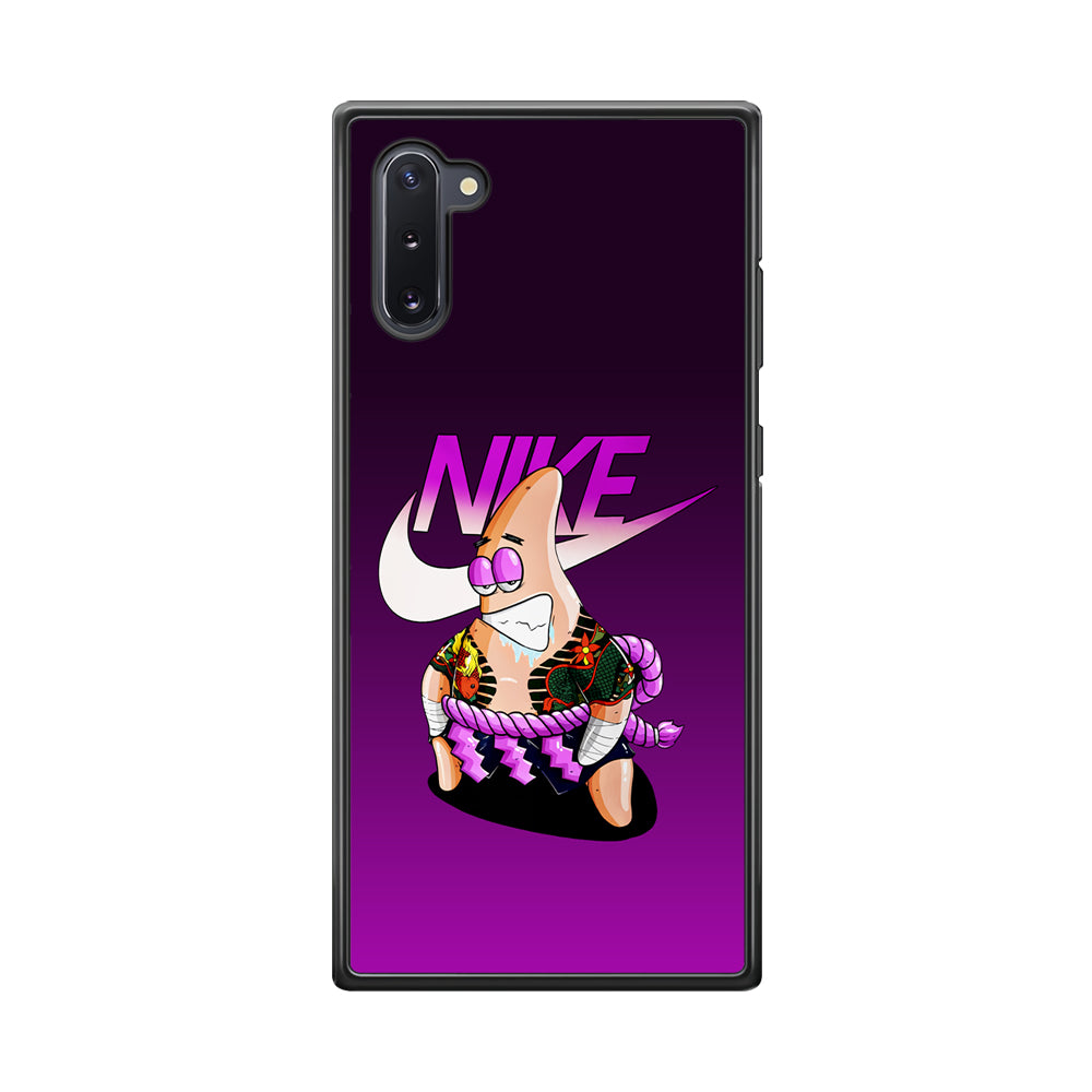 Nike Patrick Star Gangster Samsung Galaxy Note 10 Case-Mobile Phone Case-Rubber Black (2D Case)-Altracase