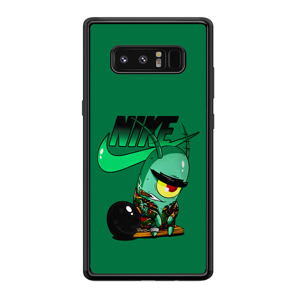 Nike Plankton Gangster Samsung Galaxy Note 8 Case-Mobile Phone Case-Rubber Black (2D Case)-Altracase