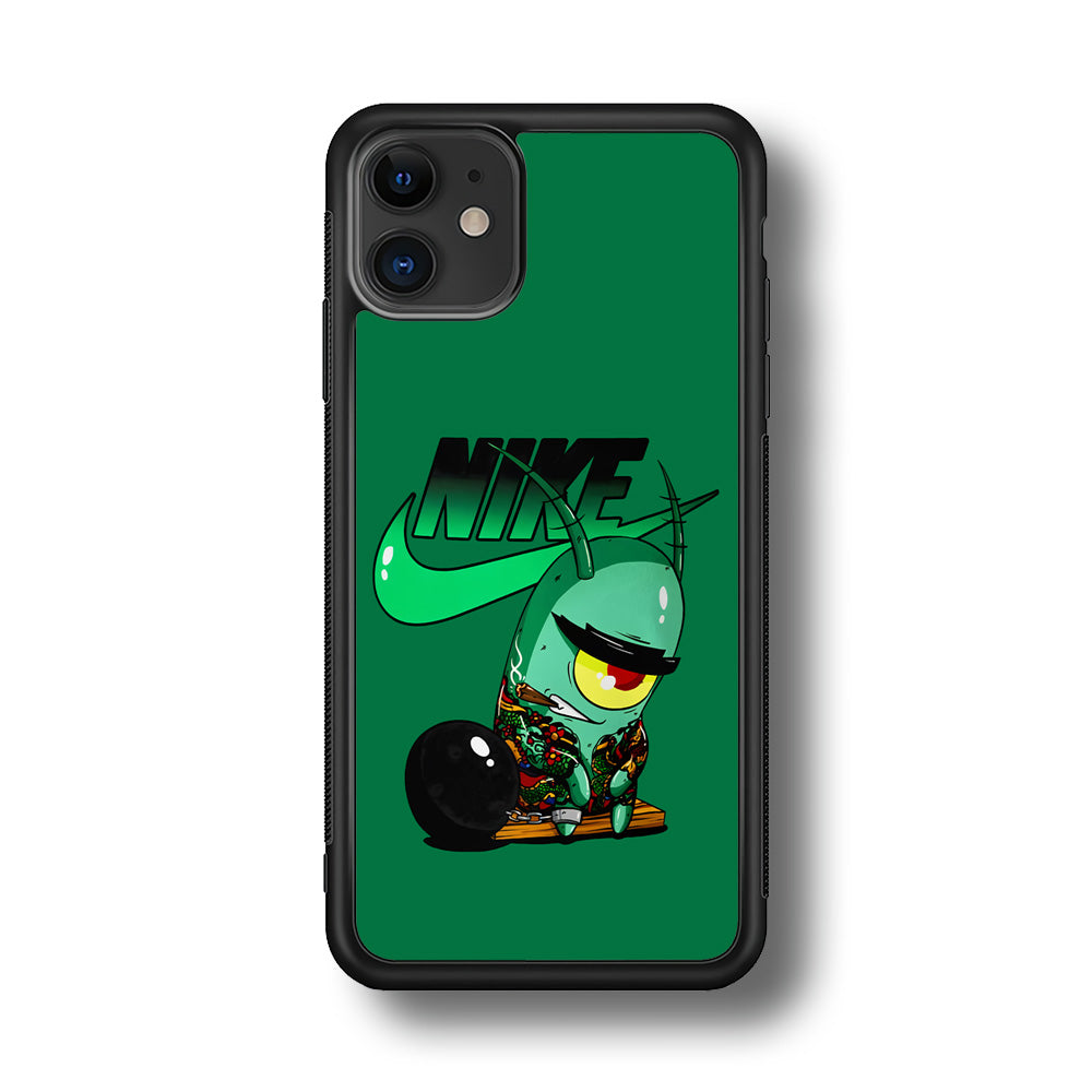 Nike Plankton Gangster iPhone 11 Case-Mobile Phone Case-Rubber Black (2D Case)-Altracase