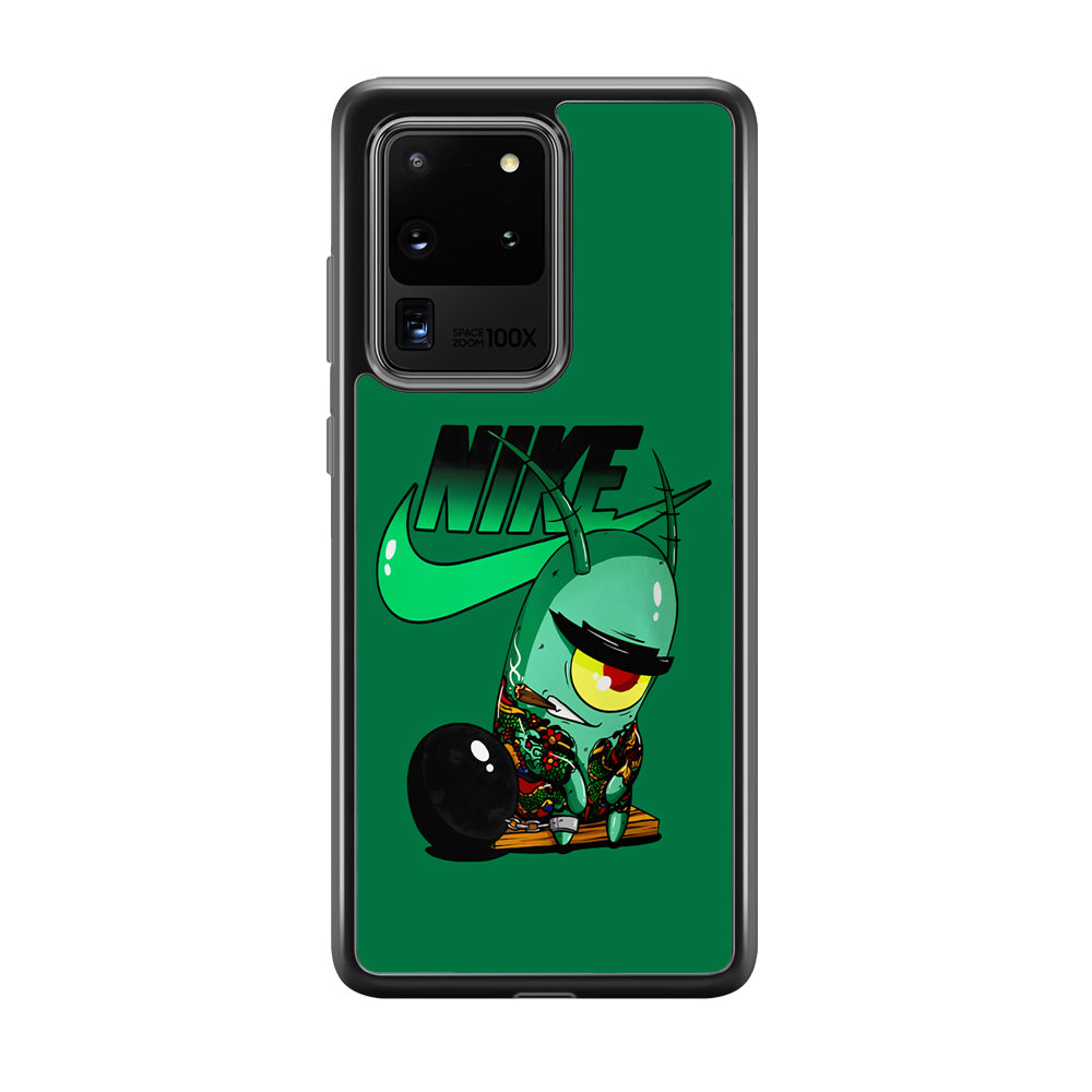 Nike Plankton Gangster Samsung Galaxy S20 Ultra Case-Mobile Phone Case-Rubber Black (2D Case)-Altracase