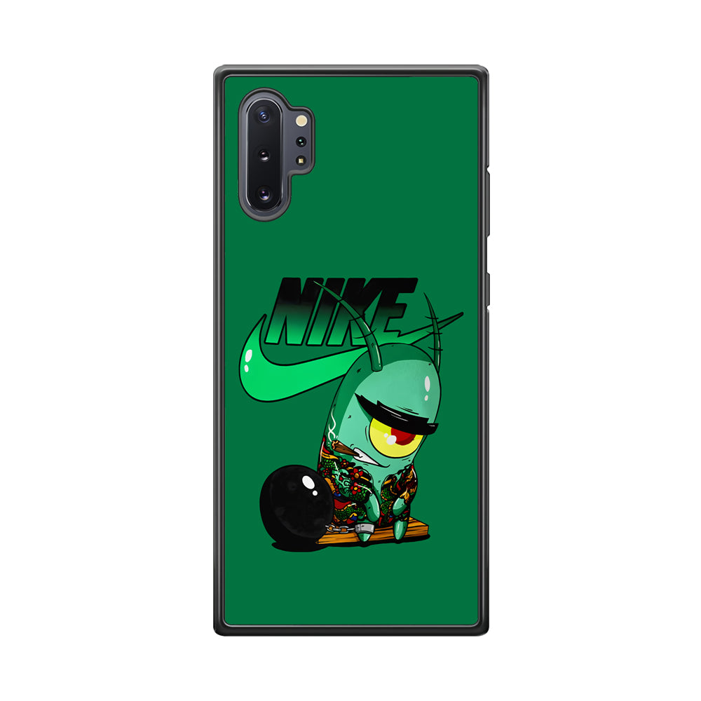 Nike Plankton Gangster Samsung Galaxy Note 10 Plus Case-Mobile Phone Case-Rubber Black (2D Case)-Altracase