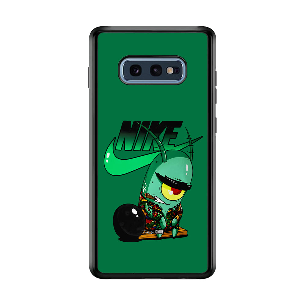 Nike Plankton Gangster Samsung Galaxy S10E Case-Mobile Phone Case-Rubber Black (2D Case)-Altracase