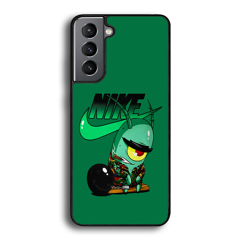 Nike Plankton Gangster Samsung Galaxy S21 Plus Case-Mobile Phone Case-Rubber Black (2D Case)-Altracase