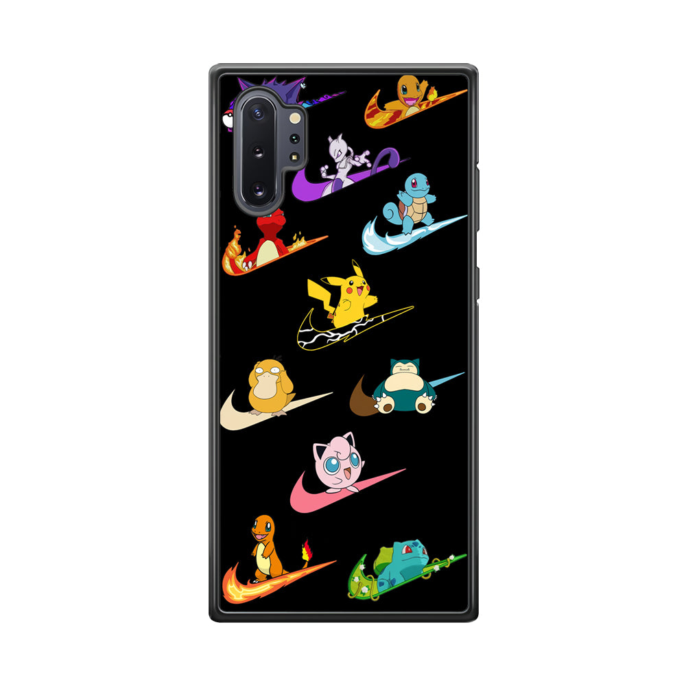 Nike Pokemon Collection Samsung Galaxy Note 10 Plus Case-Mobile Phone Case-Rubber Black (2D Case)-Altracase