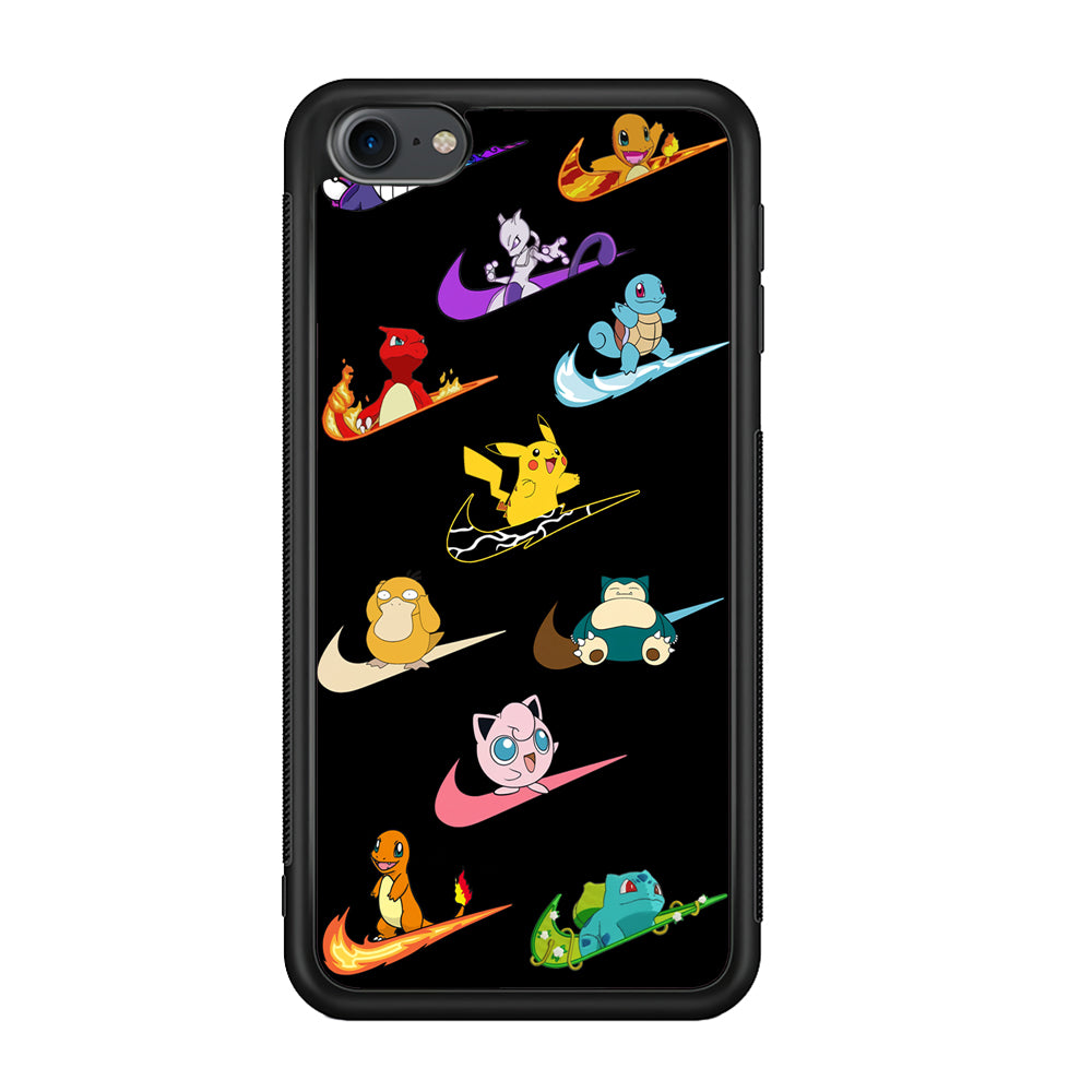 Nike Pokemon Collection iPod Touch 6 Case-Mobile Phone Case-Rubber Black (2D Case)-Altracase
