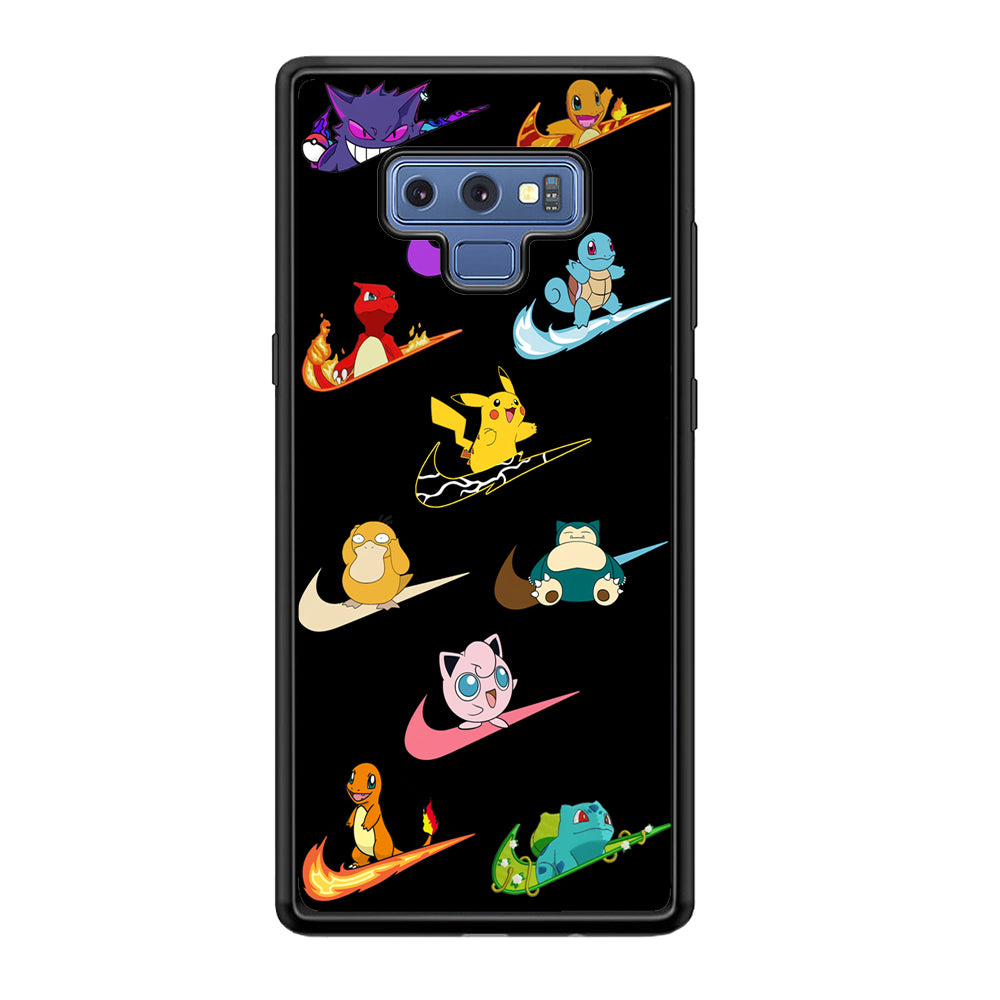Nike Pokemon Collection Samsung Galaxy Note 9 Case-Mobile Phone Case-Rubber Black (2D Case)-Altracase