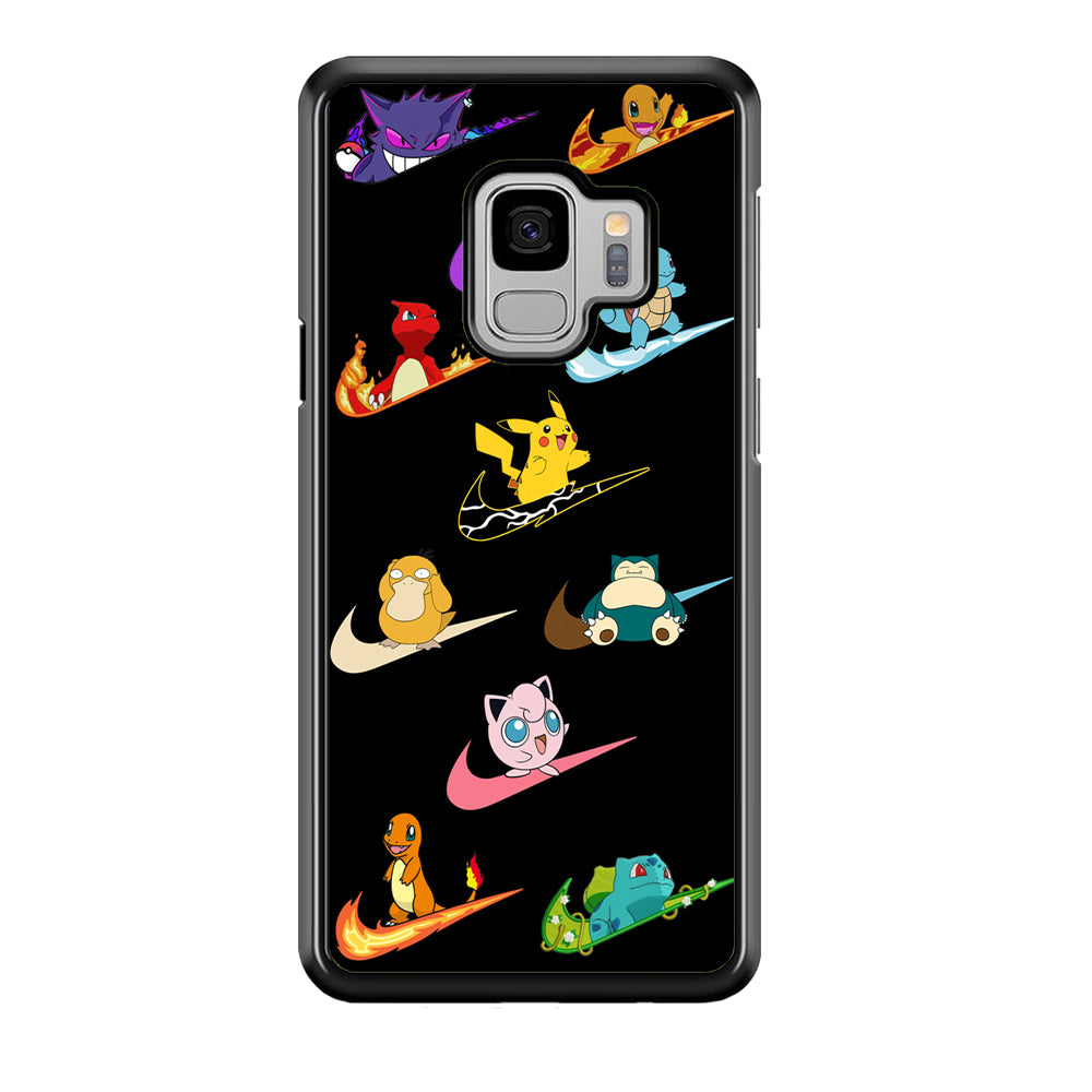Nike Pokemon Collection Samsung Galaxy S9 Case-Mobile Phone Case-Rubber Black (2D Case)-Altracase
