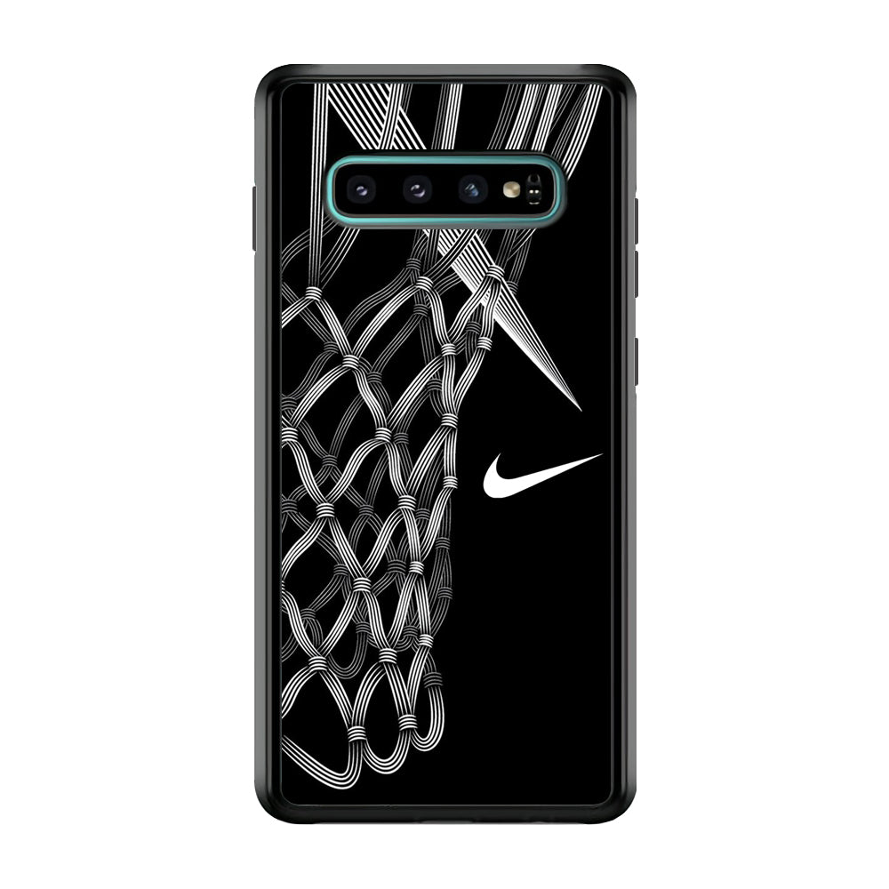 Nike Ring Basketball Samsung Galaxy S10 Case-Mobile Phone Case-Rubber Black (2D Case)-Altracase