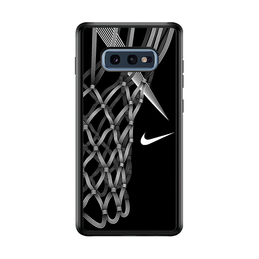 Nike Ring Basketball Samsung Galaxy S10E Case-Mobile Phone Case-Rubber Black (2D Case)-Altracase
