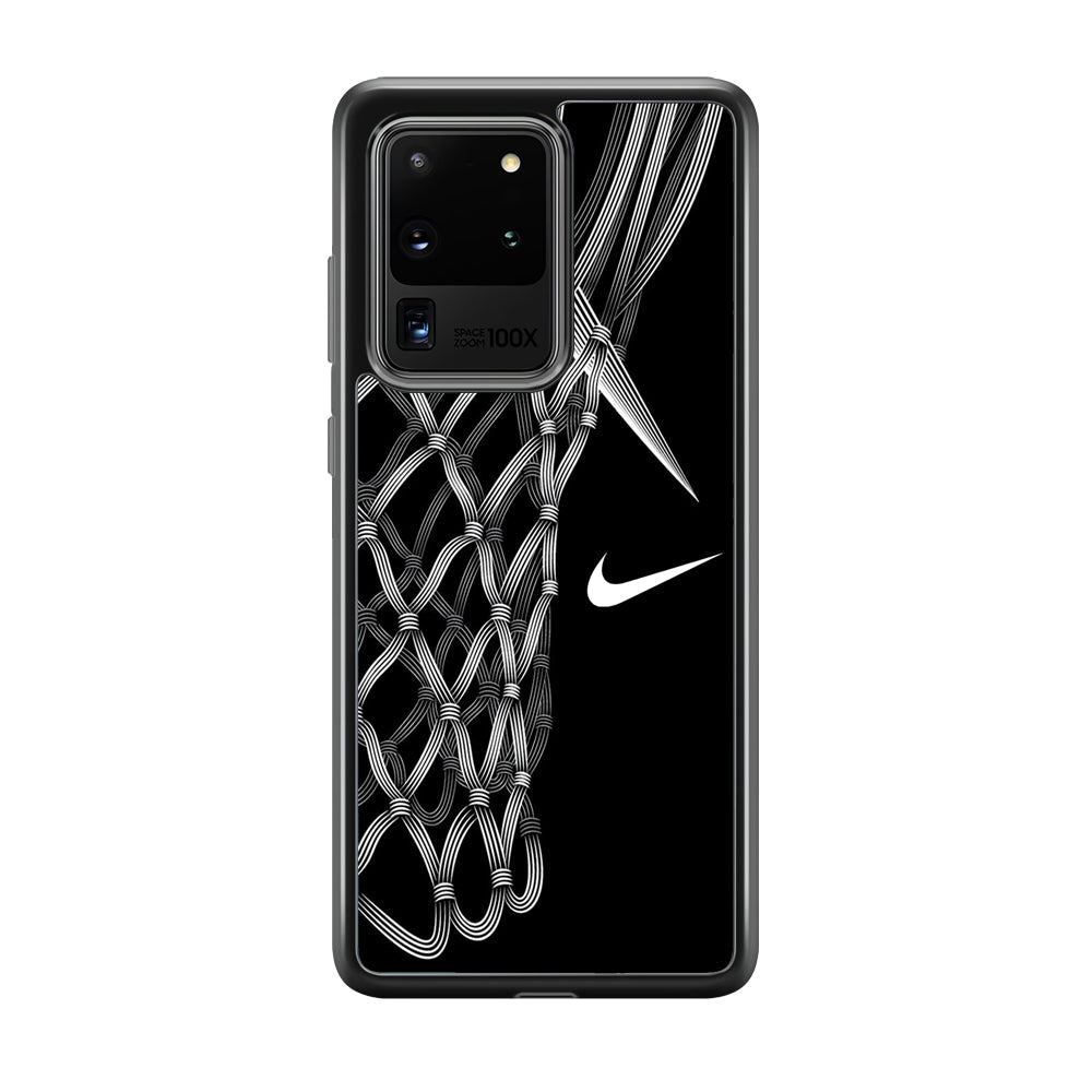 Nike Ring Basketball Samsung Galaxy S20 Ultra Case-Mobile Phone Case-Rubber Black (2D Case)-Altracase
