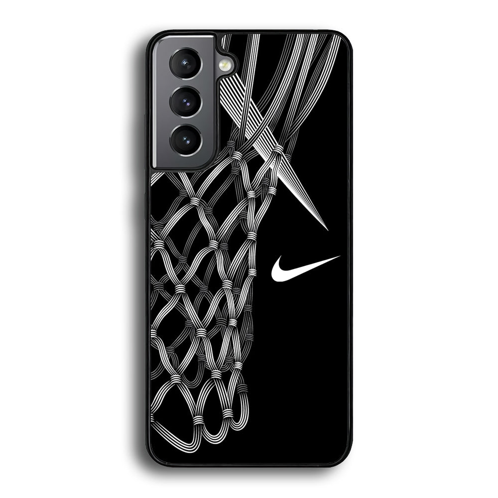 Nike Ring Basketball Samsung Galaxy S24 Case-Mobile Phone Case-Rubber Black (2D Case)-Altracase