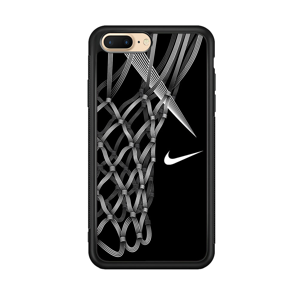 Nike Ring Basketball iPhone 7 Plus Case-Mobile Phone Case-Rubber Black (2D Case)-Altracase
