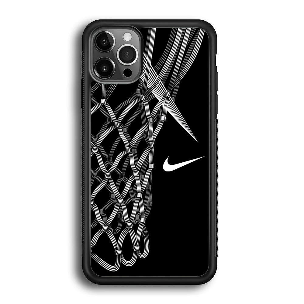 Nike Ring Basketball iPhone 12 Pro Case-Mobile Phone Case-Rubber Black (2D Case)-Altracase