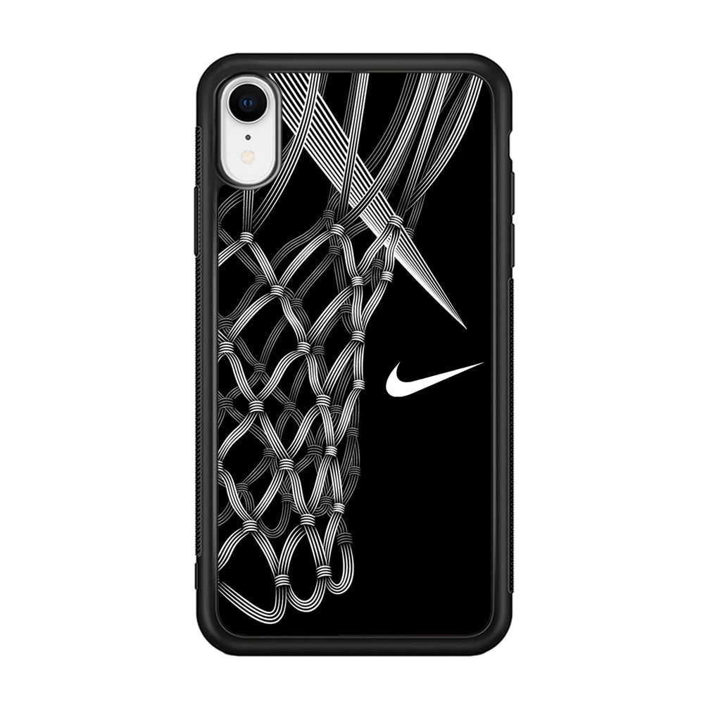 Nike Ring Basketball iPhone XR Case-Mobile Phone Case-Rubber Black (2D Case)-Altracase