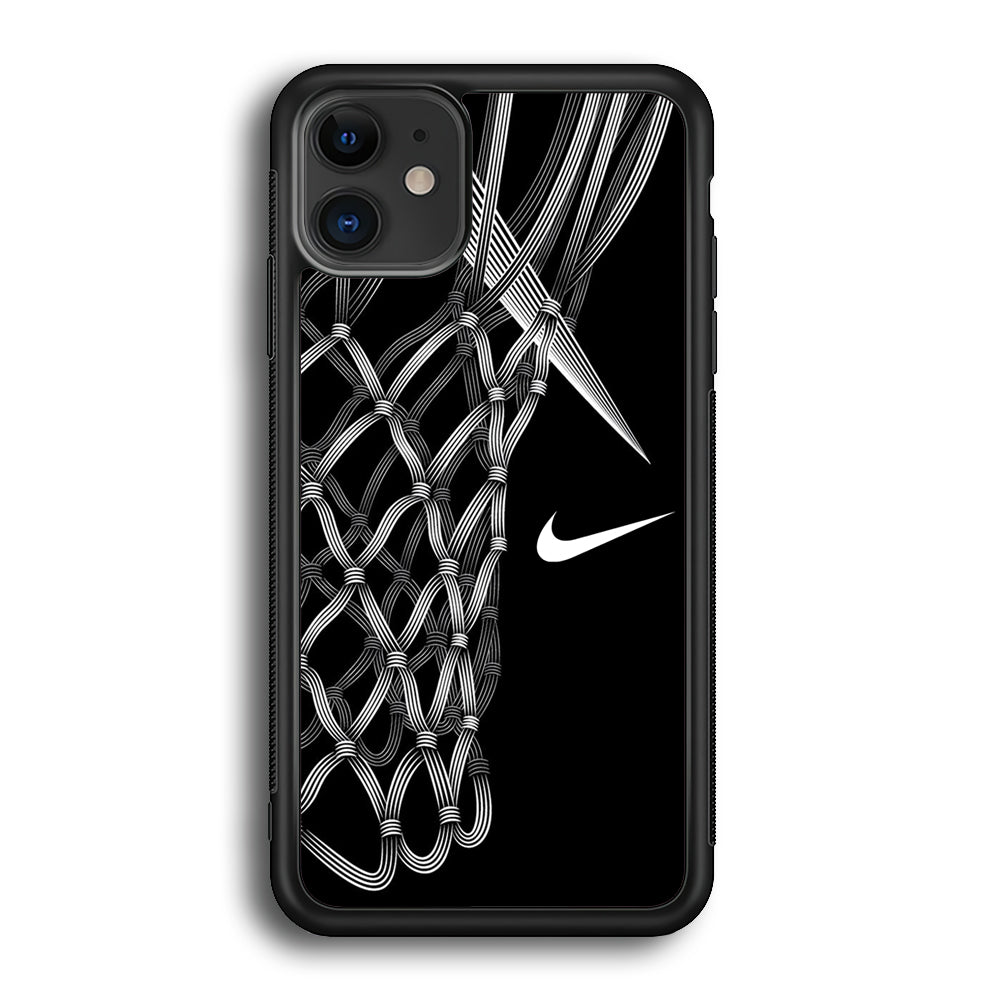 Nike Ring Basketball iPhone 11 Case-Mobile Phone Case-Rubber Black (2D Case)-Altracase