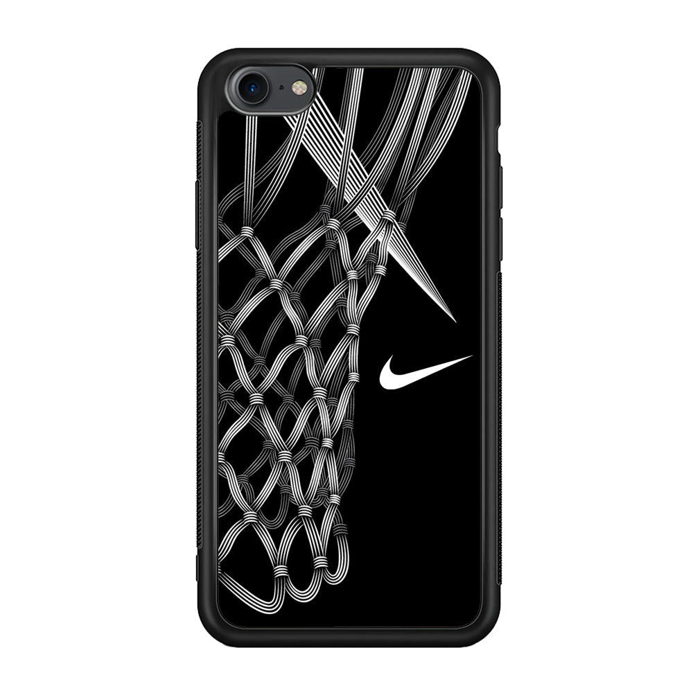 Nike Ring Basketball iPhone 8 Case-Mobile Phone Case-Rubber Black (2D Case)-Altracase