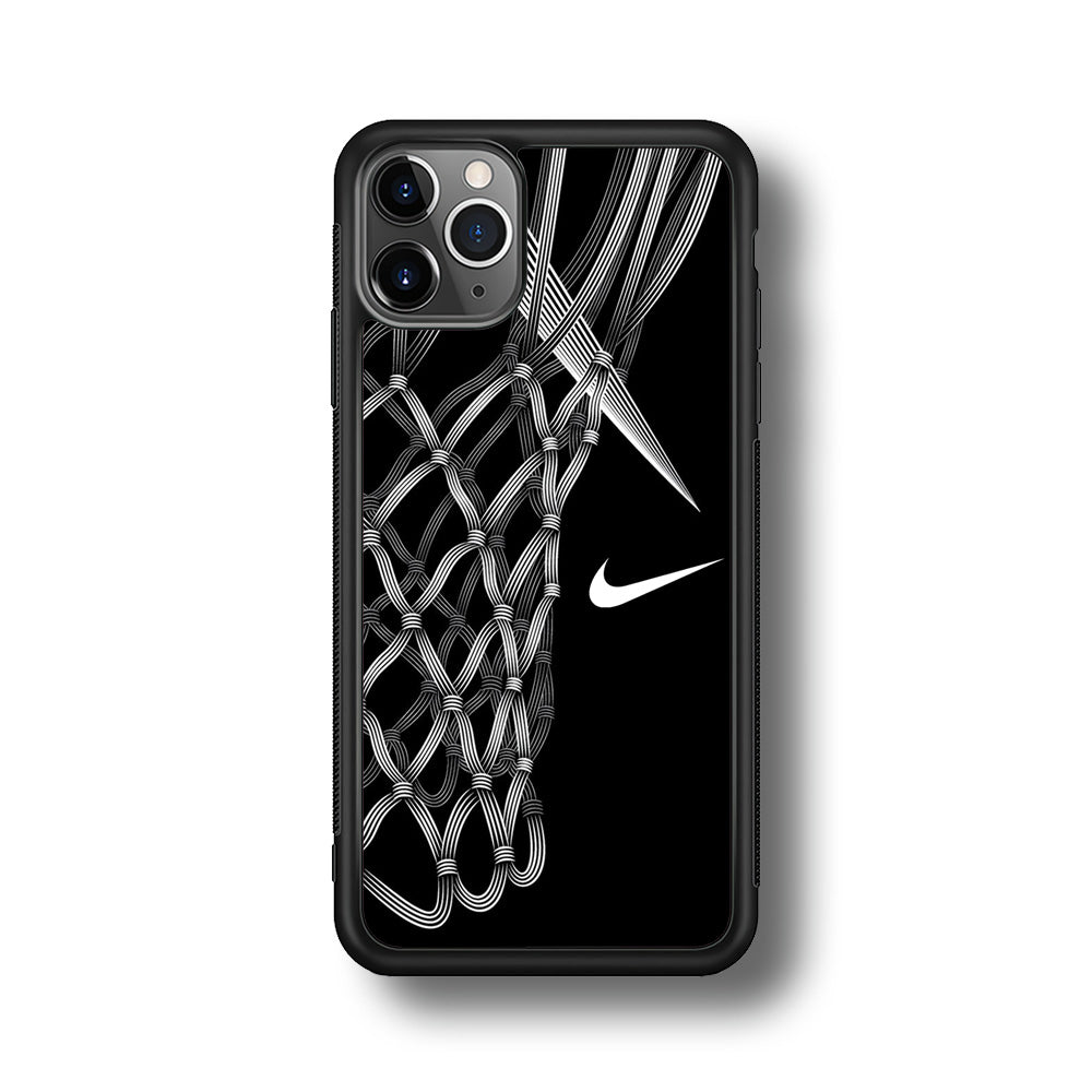 Nike Ring Basketball iPhone 11 Pro Max Case-Mobile Phone Case-Rubber Black (2D Case)-Altracase