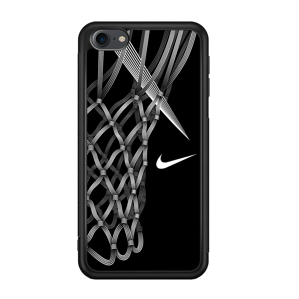 Nike Ring Basketball iPod Touch 6 Case-Mobile Phone Case-Rubber Black (2D Case)-Altracase