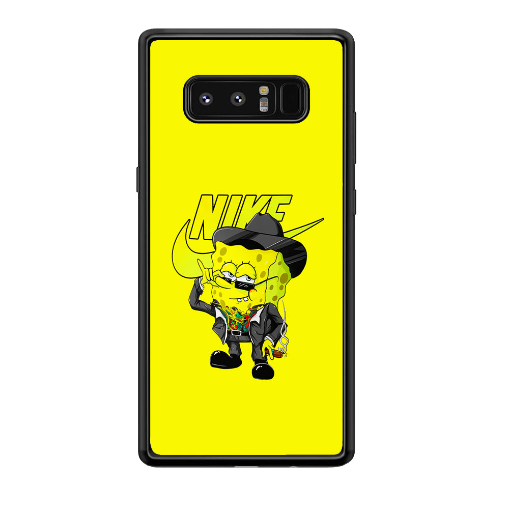 Nike Spongebob Executive Samsung Galaxy Note 8 Case-Mobile Phone Case-Rubber Black (2D Case)-Altracase