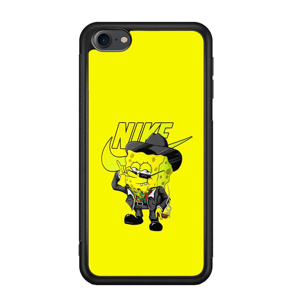 Nike Spongebob Executive iPod Touch 6 Case-Mobile Phone Case-Rubber Black (2D Case)-Altracase