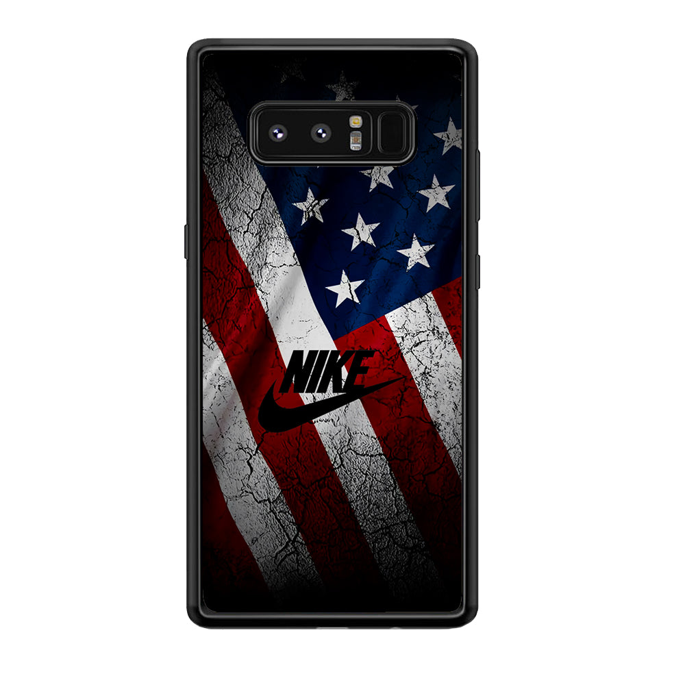 Nike USA Flag Samsung Galaxy Note 8 Case-Mobile Phone Case-Rubber Black (2D Case)-Altracase