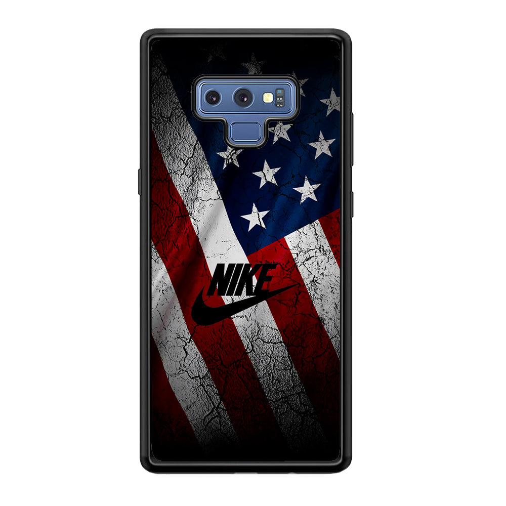 Nike USA Flag Samsung Galaxy Note 9 Case-Mobile Phone Case-Rubber Black (2D Case)-Altracase