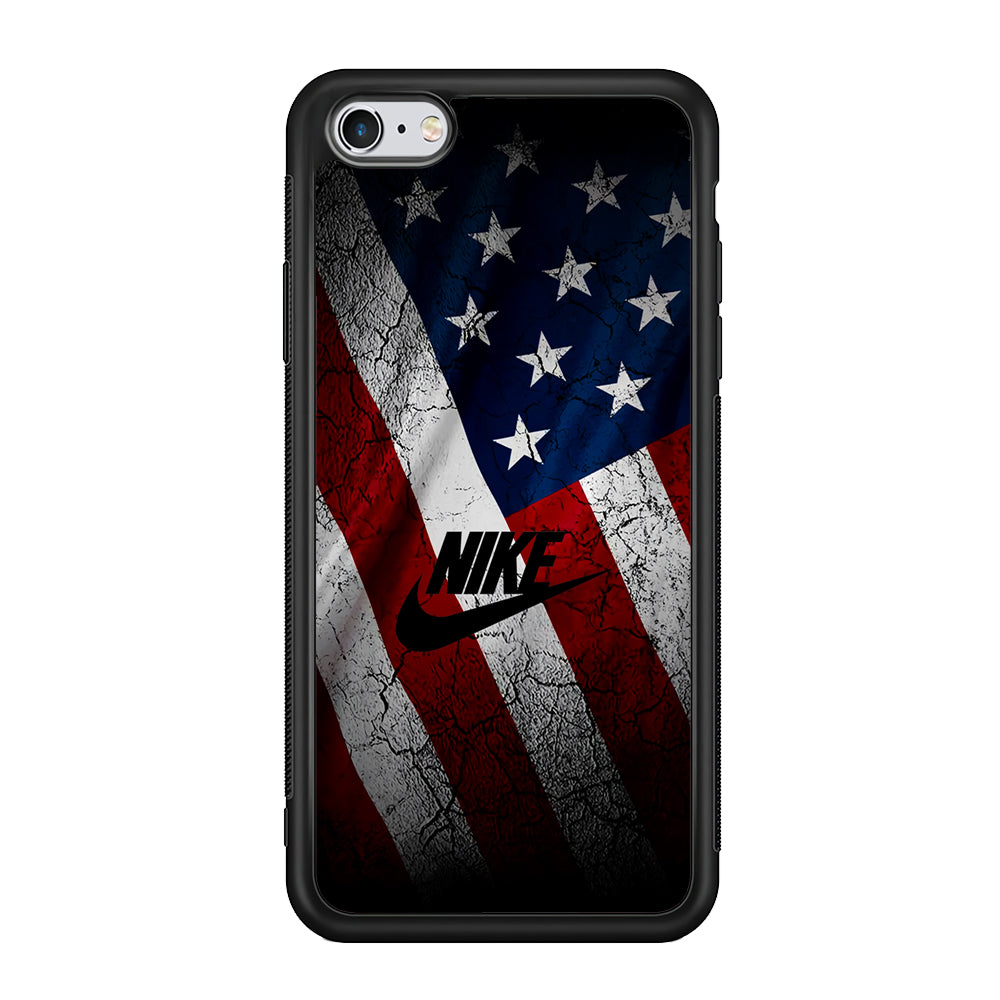 Nike USA Flag iPhone 6 Plus | 6s Plus Case-Mobile Phone Case-Rubber Black (2D Case)-Altracase