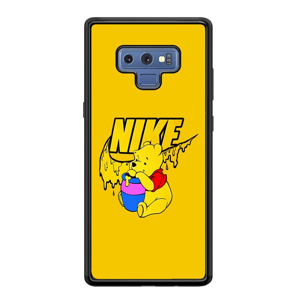 Nike Winnie The Pooh Samsung Galaxy Note 9 Case-Mobile Phone Case-Rubber Black (2D Case)-Altracase