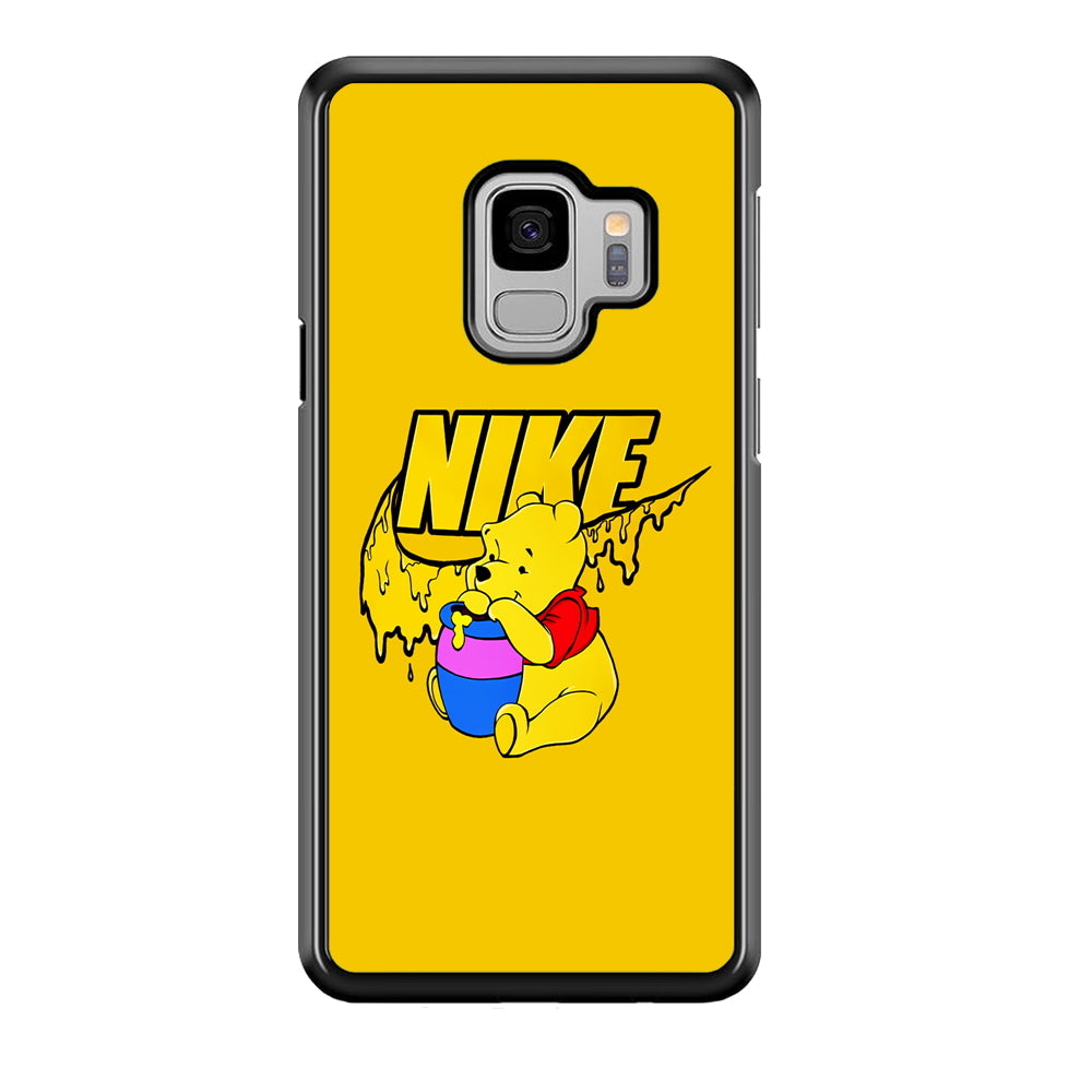 Nike Winnie The Pooh Samsung Galaxy S9 Case-Mobile Phone Case-Rubber Black (2D Case)-Altracase