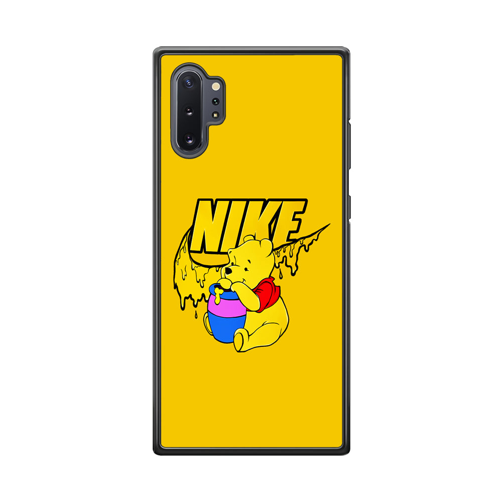 Nike Winnie The Pooh Samsung Galaxy Note 10 Plus Case-Mobile Phone Case-Rubber Black (2D Case)-Altracase