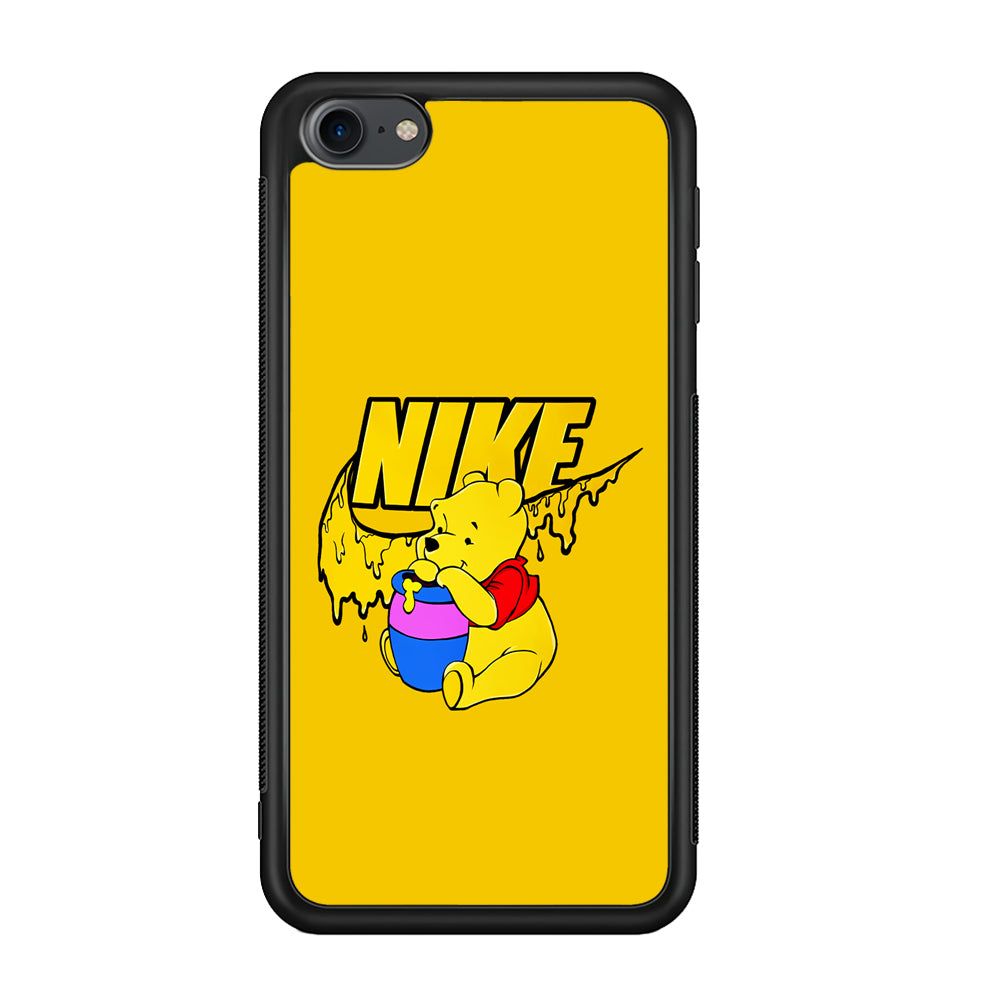 Nike Winnie The Pooh iPod Touch 6 Case-Mobile Phone Case-Rubber Black (2D Case)-Altracase